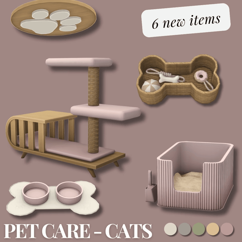 Набор предметов для котов Pet Care Part 2